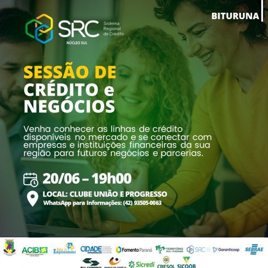 Participe do maior e melhor evento voltado ao crédito em Bituruna